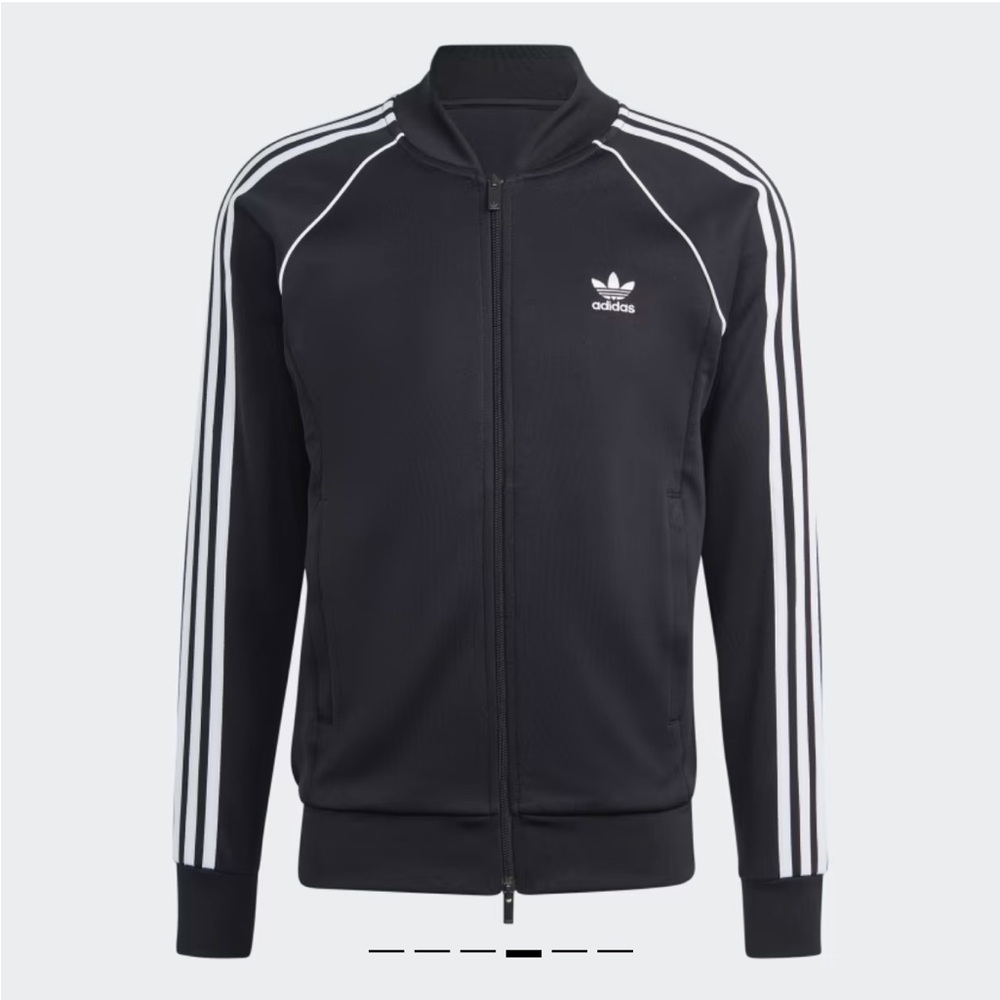 Adidas men’s classic black track jacket (medium)